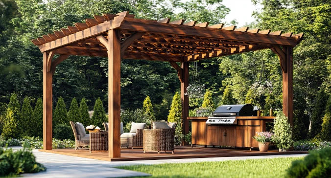 Pergola + taras: sukcesy klientów w tworzeniu stref grillowych