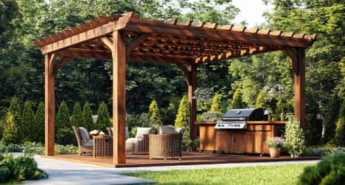 Pergola + taras: sukcesy klientów w tworzeniu stref grillowych