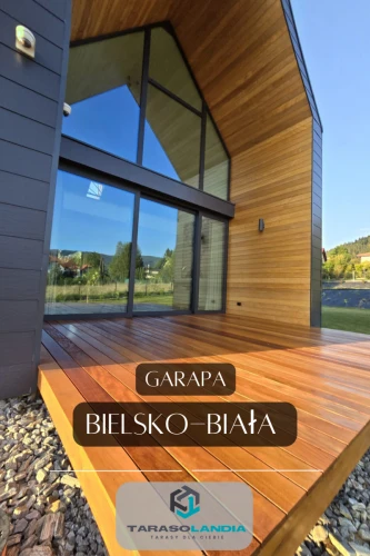 Bielsko-Biała budowa tarasu drewnianego, deska egzotyczna, Garapa