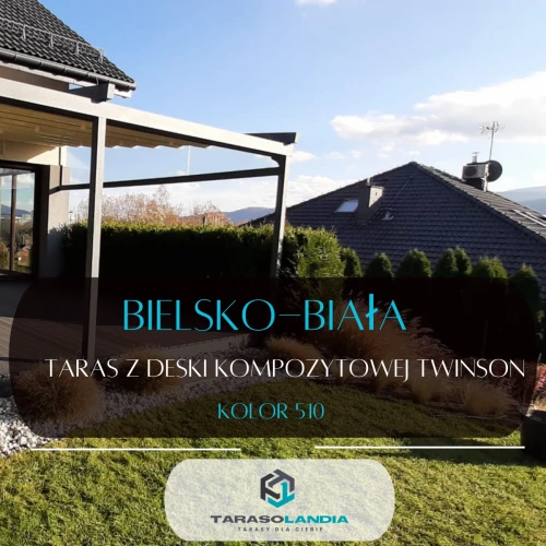 Bielsko-Biała, Taras z deski kompozytowej Twinson kolor 510