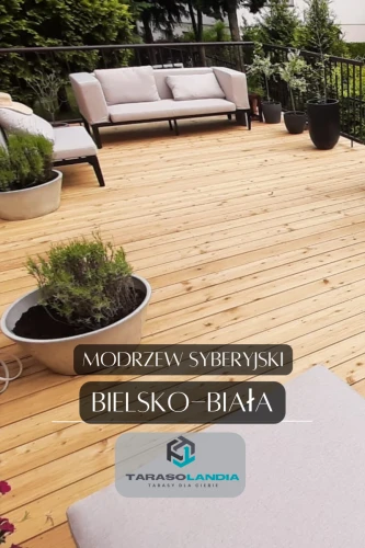 Bielsko-Biała budowa tarasu drewnianego z Modrzewia Syberyjskiego