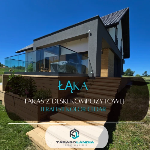 ŁĄKA, Taras z deski kompozytowej TERAFEST